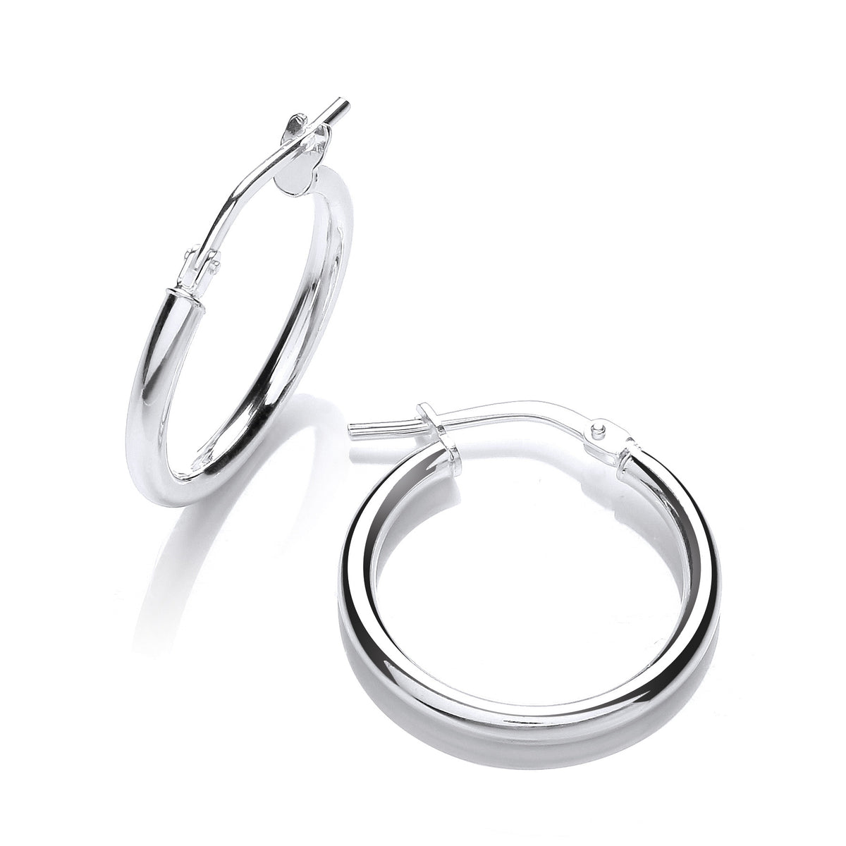 Sterling Silver Tube Hoops