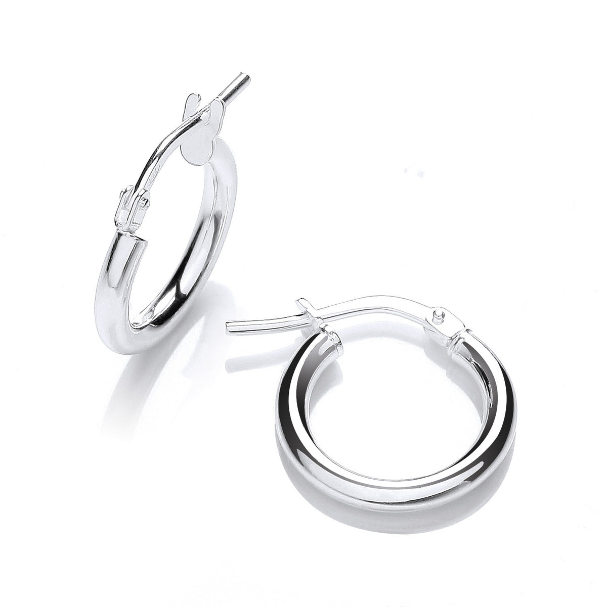 Sterling Silver Tube Hoops