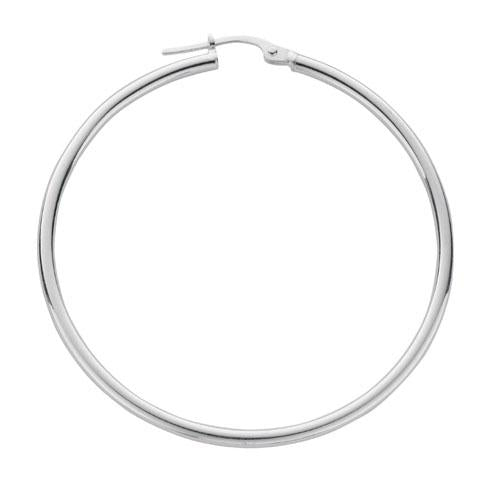 Real Silver Hoop Earrings