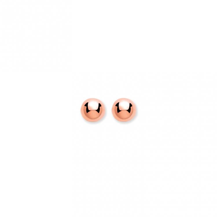 9ct Rose Gold Ball studs