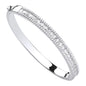 Sterling Silver cz Bangle
