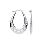 Sterling Silver Oval Hoops