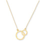 9ct Gold Double Circle Necklace