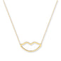 9ct Gold Lip Necklace
