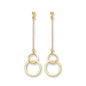 9ct Gold Circle Double linked Droppers