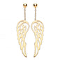 9ct Gold Angel Wings Dropper Earrings
