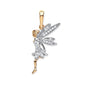 9ct Gold Fairy Pendant Cubic Zirconia
