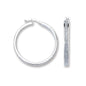 Moondust Real Silver Hoops