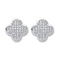 Real Silver Fancy Cubic Zirconia Studs