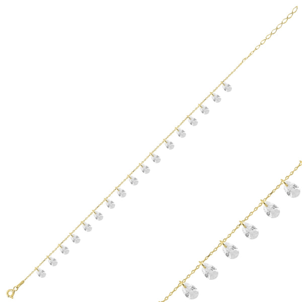 Silver Drops Bracelet
