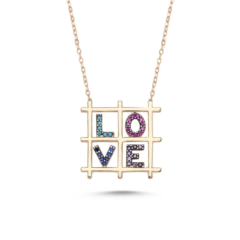 Love Square Necklace