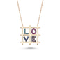 Love Square Necklace
