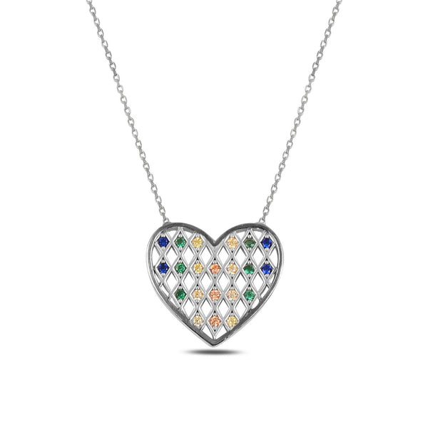Dotted Heart Necklace