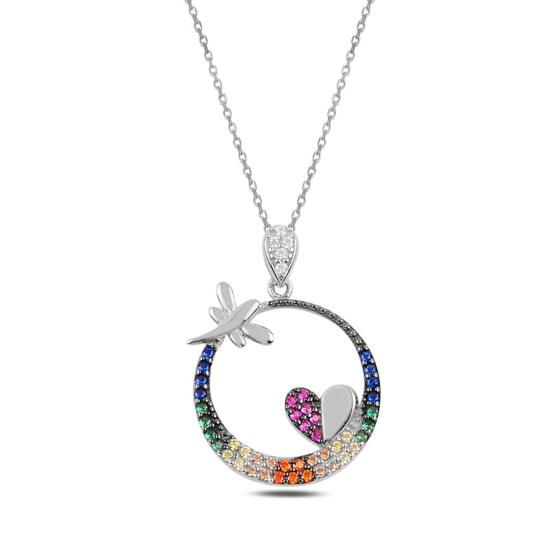 Hearted Crescent Necklace