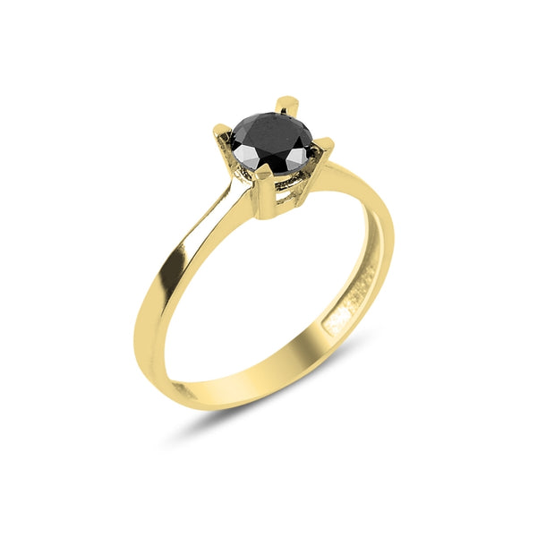 Gold Desire Solitaire Ring