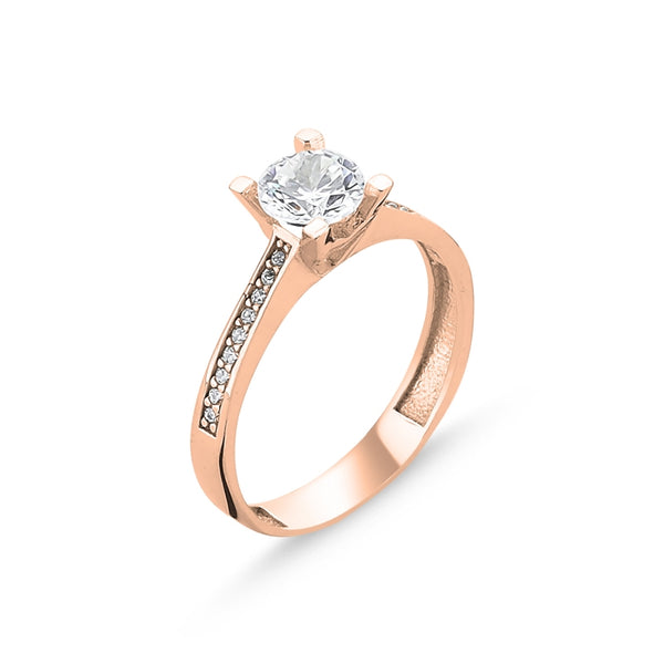 Rosie Side Solitaire Ring