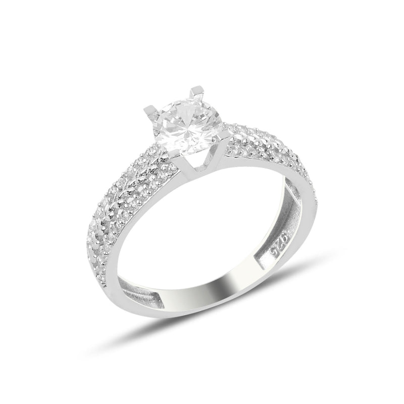 Leaf Solitaire Ring