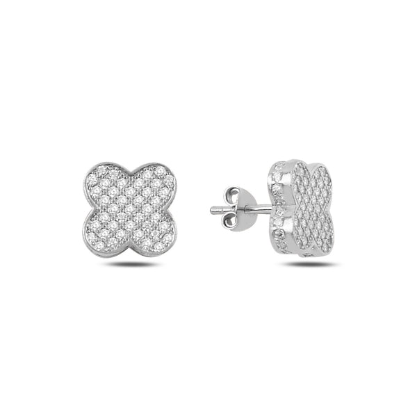 Iced Clover Studs