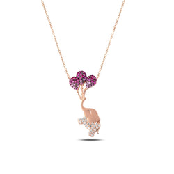 Floating Elephant Necklace